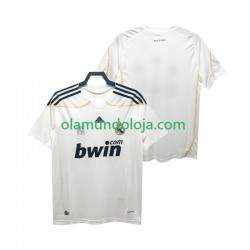 Camisola Real Madrid 2009 Retro Homem Equipamento Primeiro 2010 Manga Curta